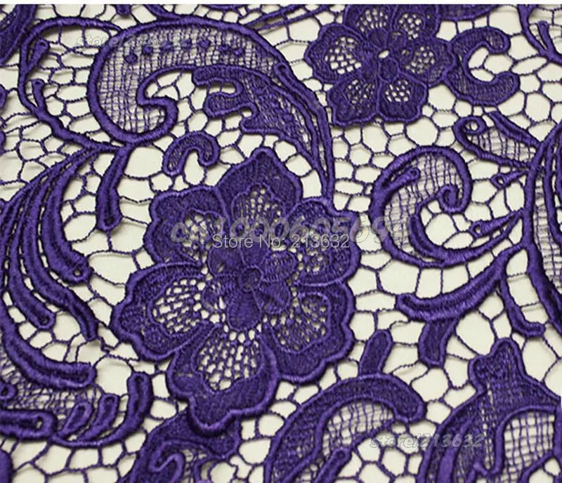 Африканское гипюровое кружево PQYY77 водорастворимое химическое ажурное tecido feltro