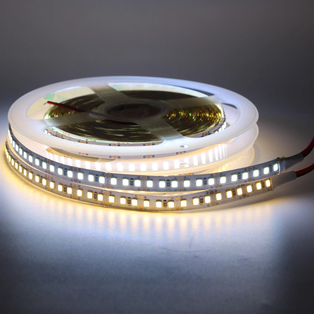 5 м Светодиодная лента 2835 DC 12 V 24 V 5 m 300 светодиодный гибкий неоновый скотч Tira 120 светодиодный s/M 240 светодиодный s/m СВЕТОДИОДНЫЙ свет полоса украшения белый теплый белый