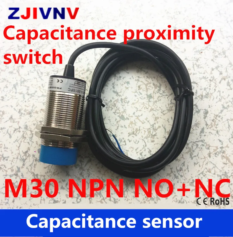Емкостный датчик приближения M30 NPN NO + NC 4 провода постоянного тока нормально