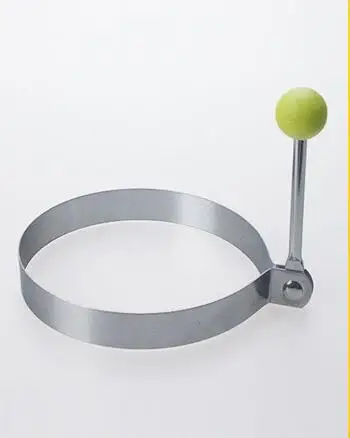 round shape 1 шт. форма из нержавеющей стали для обжаривание яиц инструменты омлетная форма устройство яйцо/блинное кольцо в форме яйца кухонные приборы - Цвет: round shape