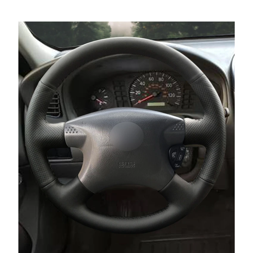 Прошитая вручную черная искусственная кожа для Nissan Sentra 2000 2001 2002 2003 2004 2005 2006|Чехлы