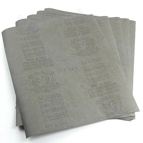 

5pcs sheets Sandpaper 3000 Grit Waterproof Paper 9"x11" Wet/Dry Silicon Carbide