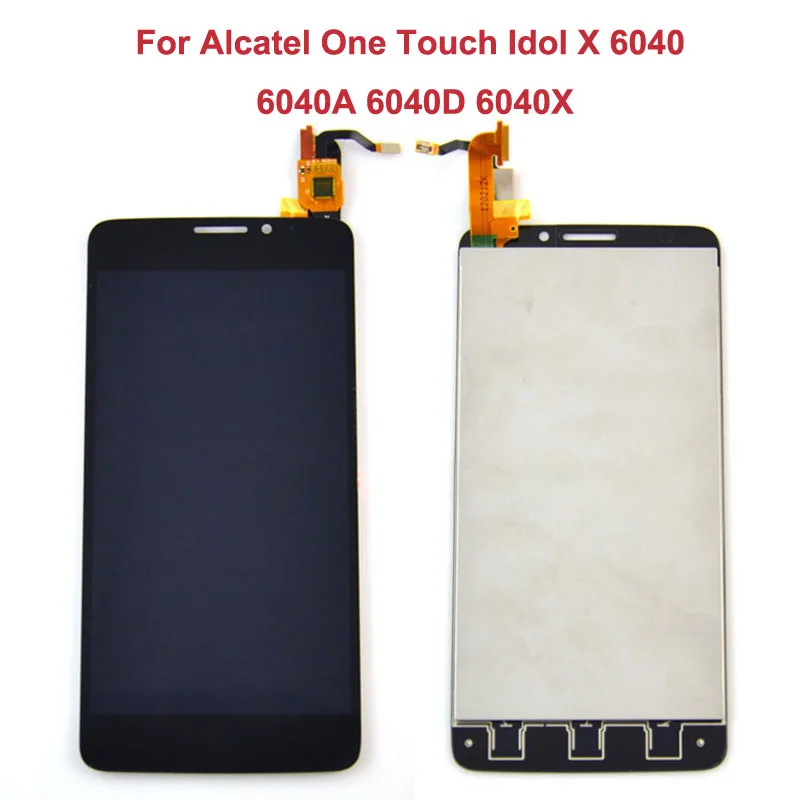 Черный Новый ЖК дисплей для Alcatel One Touch Idol X 6040 6040A 6040D 6040X + Замена сенсорного
