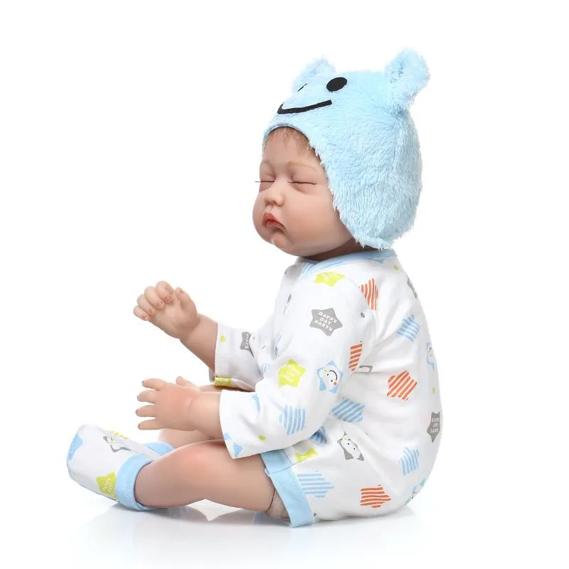 Kawaii силиконовые куклы reborn реалистичные для мальчиков спящие Младенцы