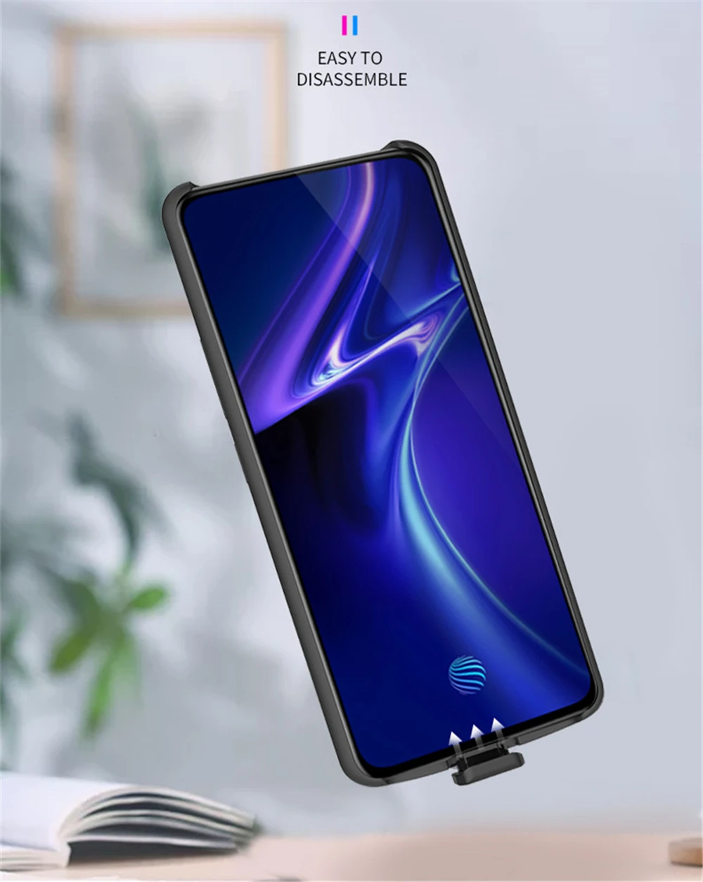 6500 мА/ч Мощность Bank зарядное устройство чехол для VIVO X27 Pro Батарея Зарядное ультра