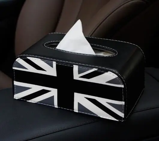 Универсальный Кожаный Автомобильный ящик для салфеток автоматический насос