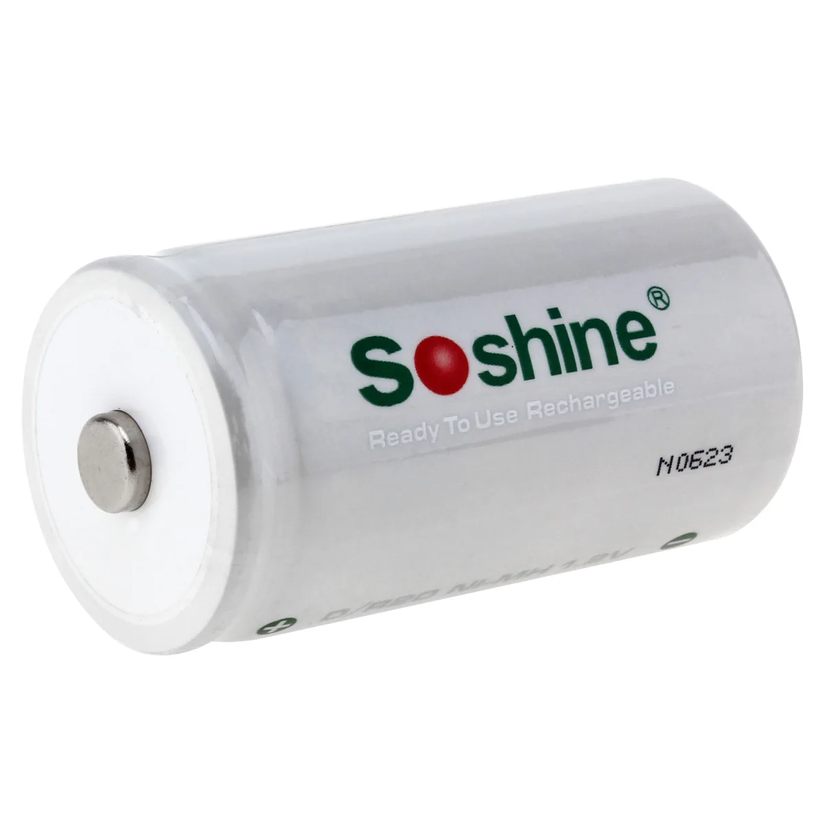 4 pcs original Soshine D/R20 Size Rechargeable Batteries NiMH 11000mAh battery 1.2V Higher Current Capabilities Battery White |