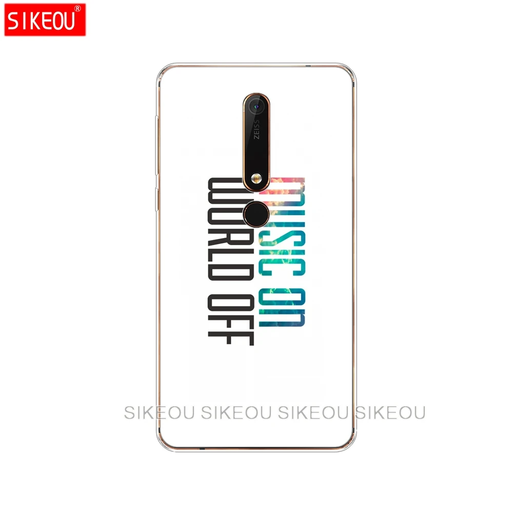 Силиконовый чехол для телефона Nokia 5 3 6 7 PLUS 8 9 /Nokia 1 2 2018 музыка on world off Print | Мобильные