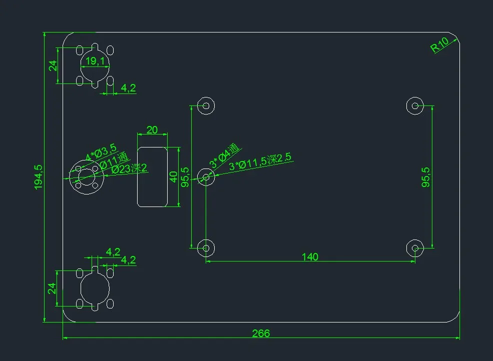 Комплект для обновления алюминиевой пластины 3D принтера Z Axis 8 мм/10 мм