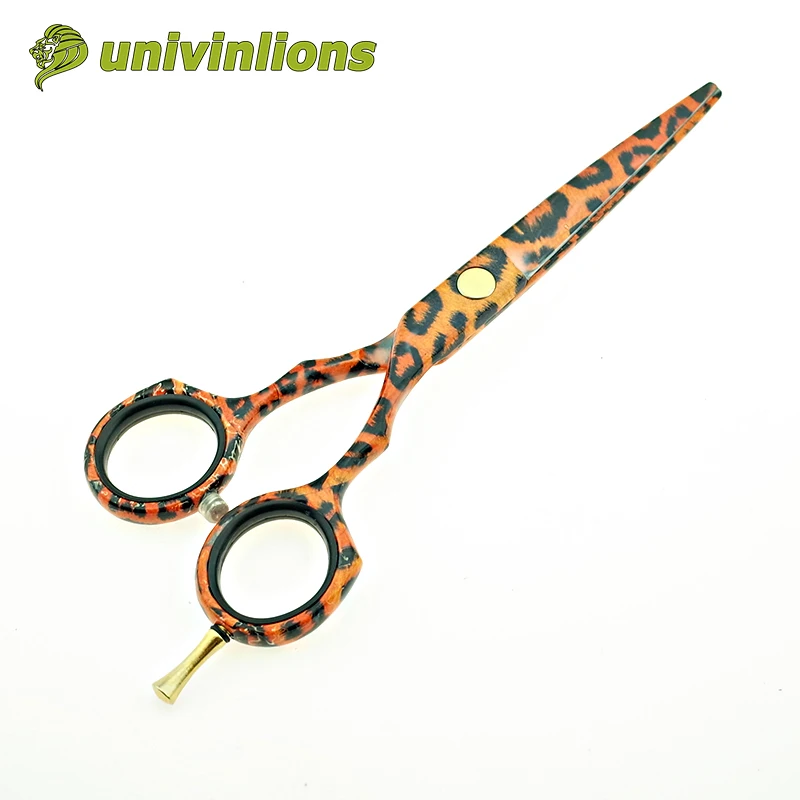 Леопардовые японские ножницы для стрижки волос 5 дюйма sissors 440C парикмахерские