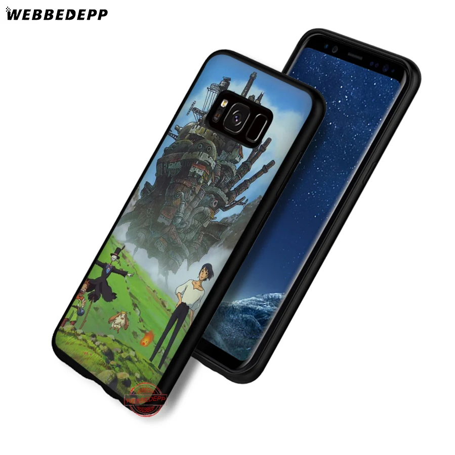 Мягкий ТПУ чехол WEBBEDEPP Howl's Howls Moving Castle для Samsung A3 A5 A6 A7 A8 A9 S6 S7 Edge S8 S9 S10e J6 Note 8 9 10 Plus