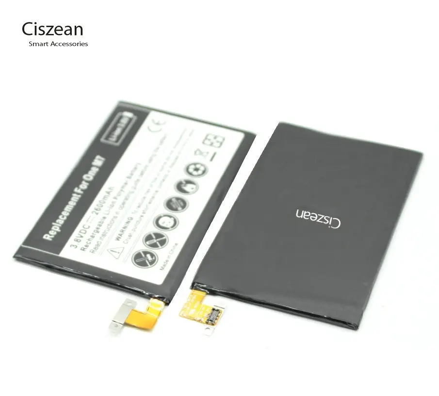 Сменный литий-полимерный аккумулятор Ciszean 1x2600 мАч для HTC One M7 801E 801S 801N 802D 802W 802T BN07100