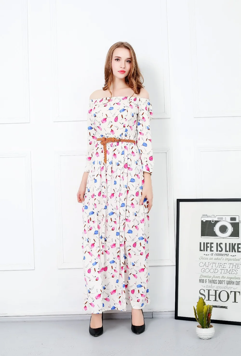 Фонарь Рукав Хлопок и лен 2016 Старинные Летнее Платье Принцессы Плюс Размер XXXL