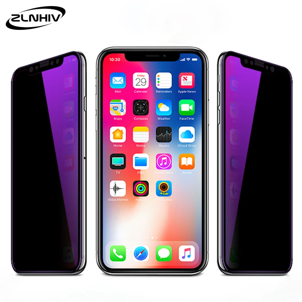 ZLNHIV анти-синий светильник для iphone 5 5S SE 5C Закаленное стекло для iphone X XR XS MAX 7 8 plus 6 6S Защита экрана телефона стекло