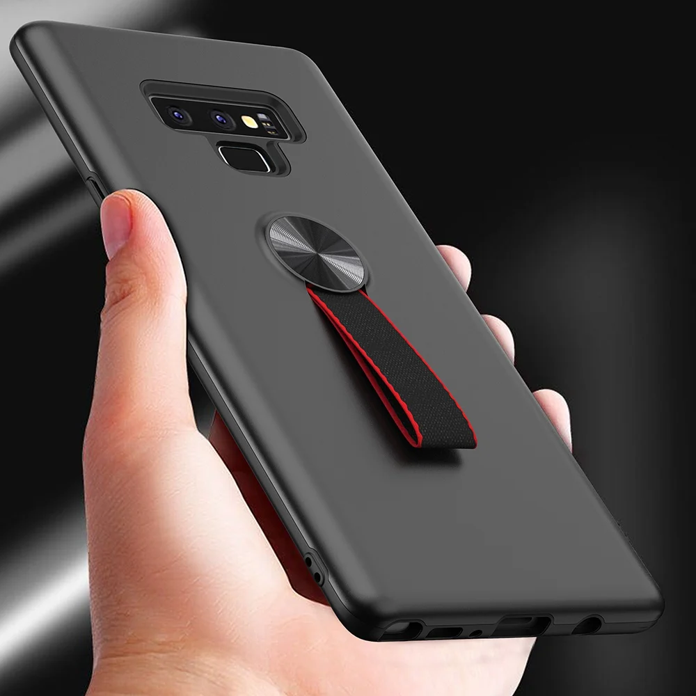 Dulcii для samsung Galaxy Note 9 Дело Роскошные PC и ТПУ чехол телефона с палец кольцо