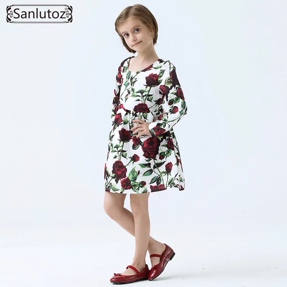 Girls Dress Winter Clothing Flower Kids Clothes Brand Children for Princess Holiday Party Wedding Baby Toddler | Детская одежда и