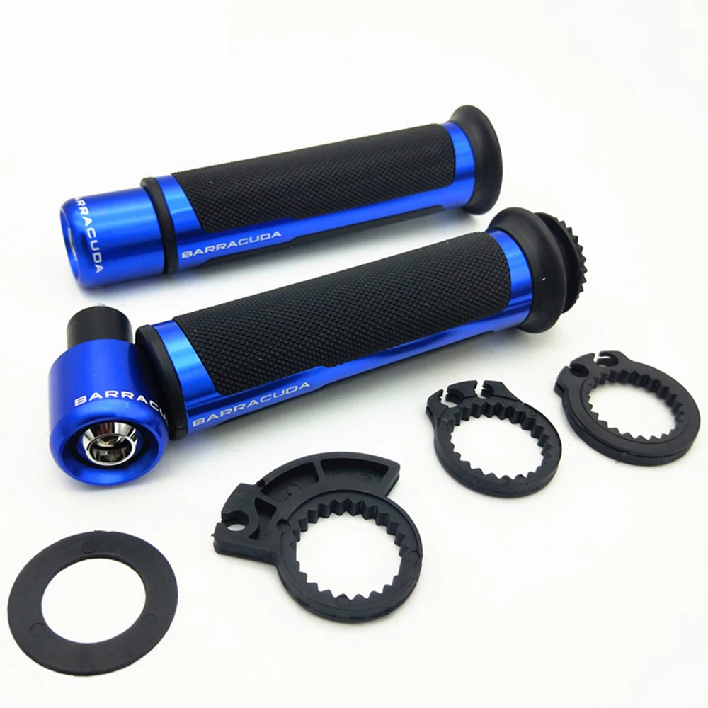 Синий CNC 7/" 22 мм Кафе racer мотоциклетные ручки для yamaha nmax 155 raptor 700 mt 03 r15 v3 fz16 r15 аксессуары - Цвет: Синий