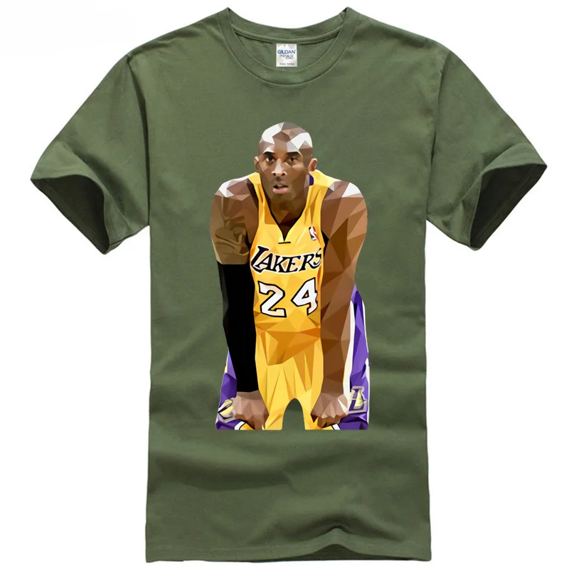Футболка с принтом 2018 г. модные брендовые Баскетболисту человек Брайант 24 losangeles