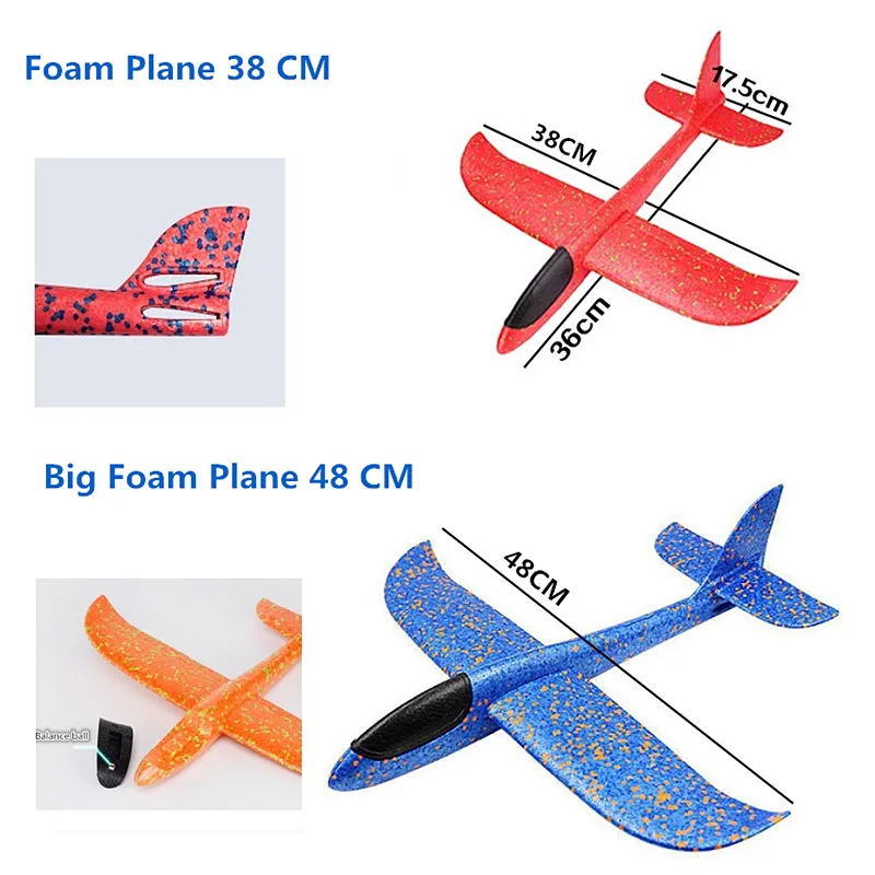 Ручной бросок Летающий планер самолеты самолет из пеноматериала игрушки для