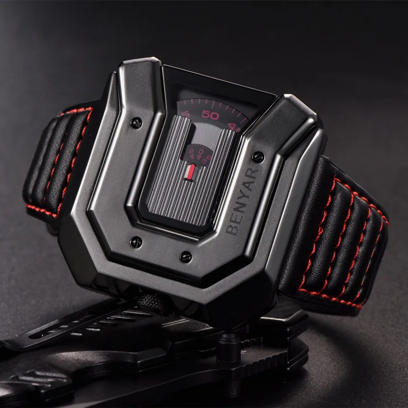 BENYAR роскошные часы новый уникальный дизайн мужские Reloj Hombre водонепроницаемые