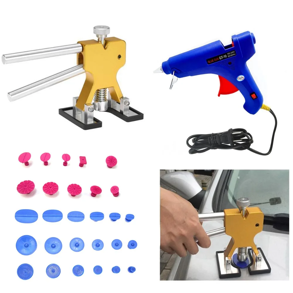 35 шт. набор инструментов для ремонта вмятин Авто Съемник присоска автомобильный