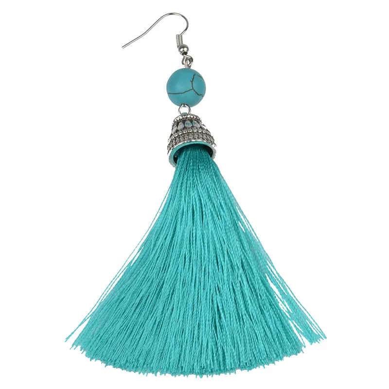 Женские винтажные серьги подвески с натуральным камнем|earrings dangle|tassel drop earringstassel