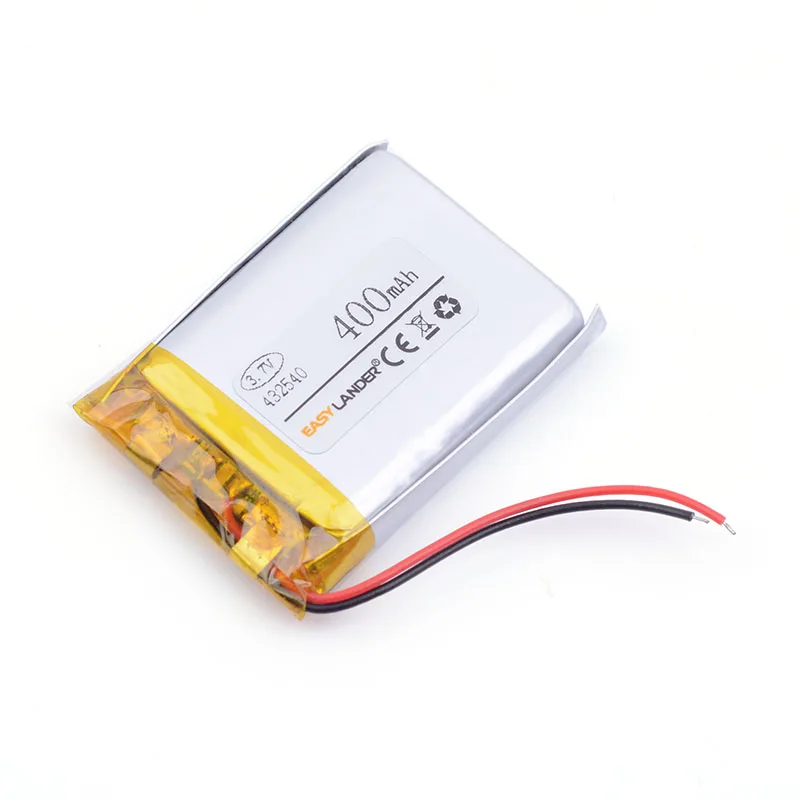 432540 400mAh 3.7V lithium Li ion polymer battery Xiaoai Bluetooth Speaker driving recorder PS Headse MP3 MP4 452540 | Электроника
