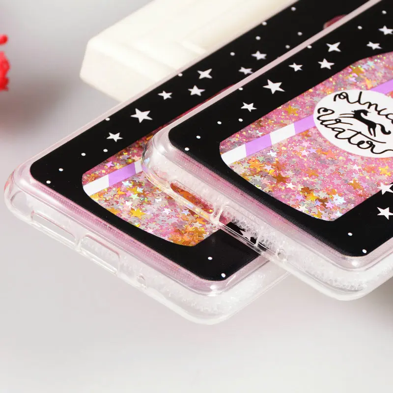 Чехол с зыбучим песком для Huawei Mate 10 Pro силиконовые чехлы жидкими блестками Mate10