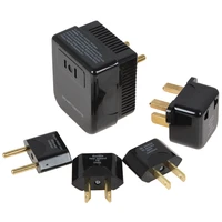 black soshine 4 in 1 us uk eu au universal 220240v to 110120v converter and plug set adapter
