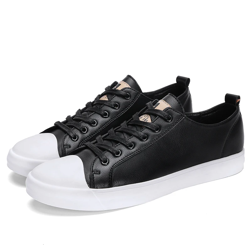 New High Quality Leather Men Classic Style Shoes Spring&ampautumn Casual Low Top Man Designer Luxury Footwear | Обувь