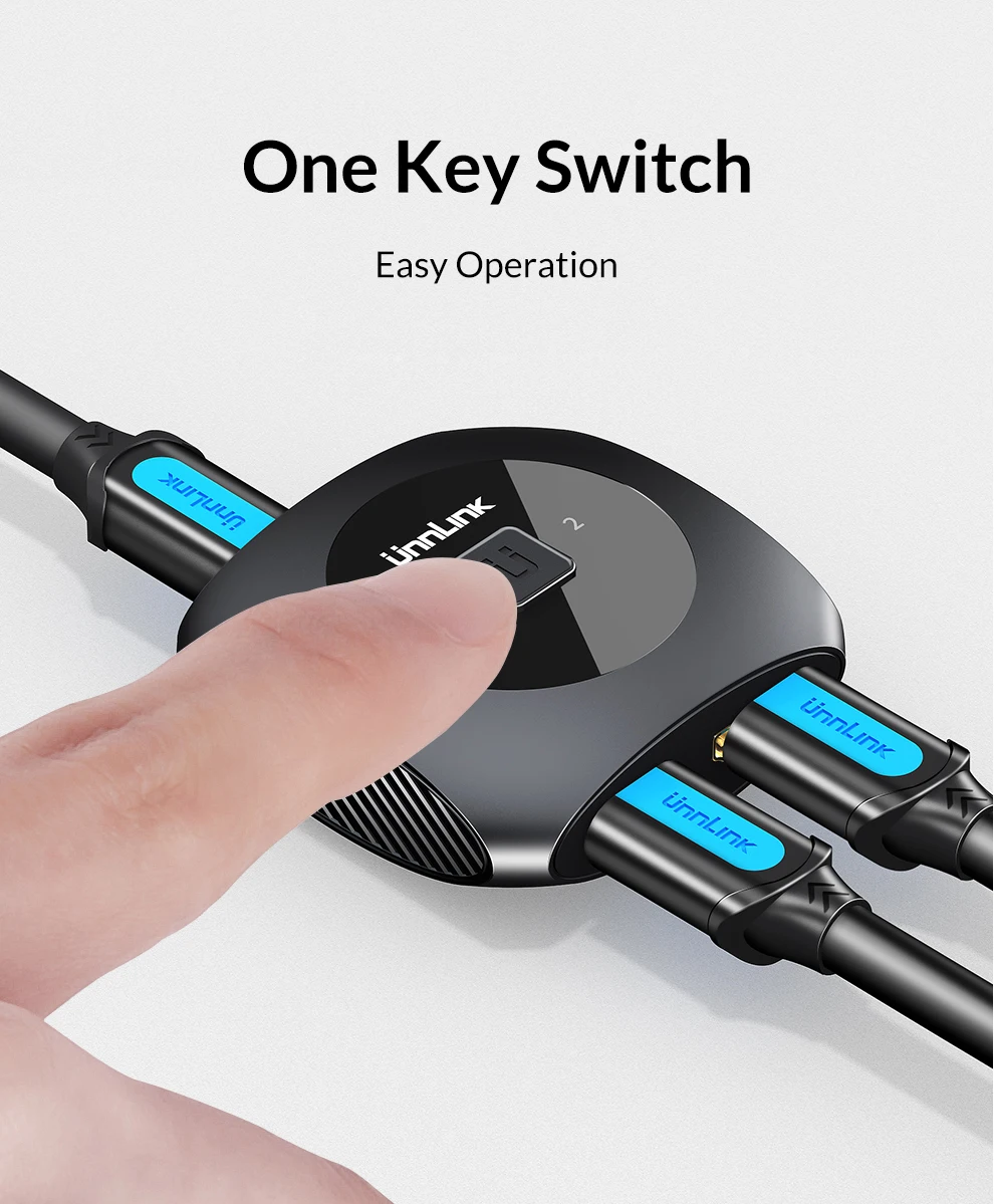 Unnlink HDMI двухнаправленный переключатель разветвитель UHD YUV 420 4 K/60 H 2X1 2 в 1 для компьютера ТВ коробка Xbox one 360 PS3 PS4 проектор