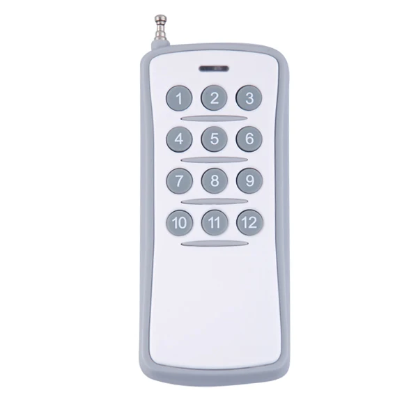 1pcs remote control AC 110V 220V 250V 12 CH RF пульт дистанционного управления переключатель освещения 12 каналов 10A реле 220V приемник+ передатчик в 433MHZ - Цвет: 1pcs remote control
