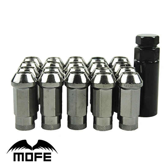 Mofe стальные фиолетовые колесные гоночные гайки M12 * P1.25 оригинальный логотип 48 мм