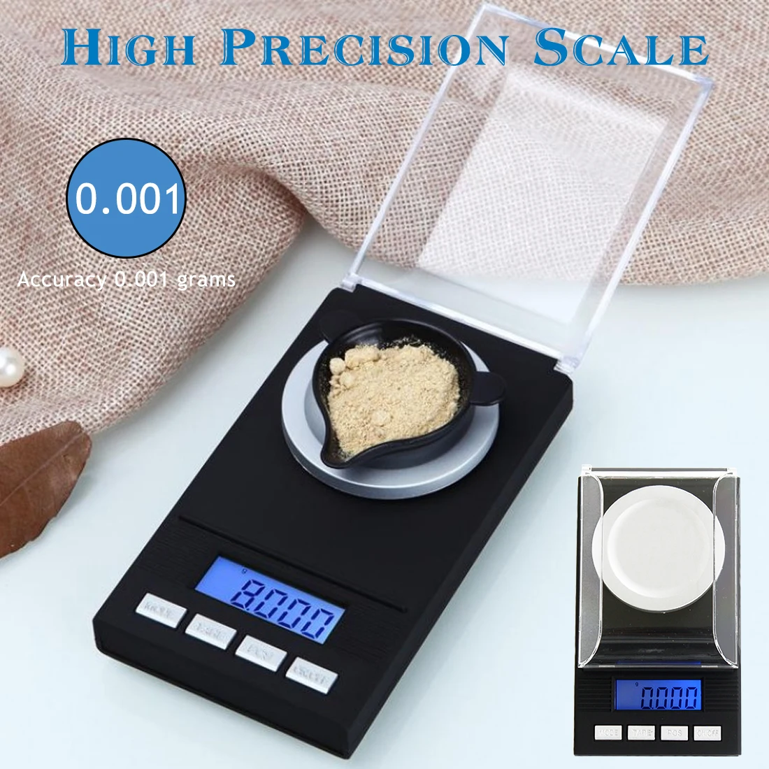 20/50/100g/0 001g LCD Цифровые весы для ювелирных изделий лабораторные высокоточные
