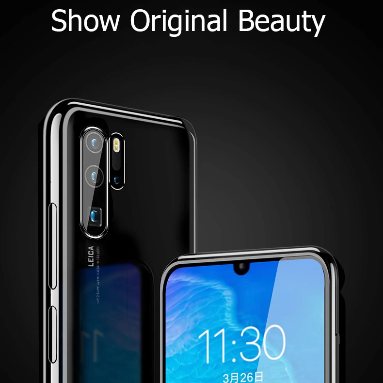 Роскошный ТПУ Мягкий Прозрачный Модный чехол для Huawei P30 Pro 3D покрытие лазером Lite P