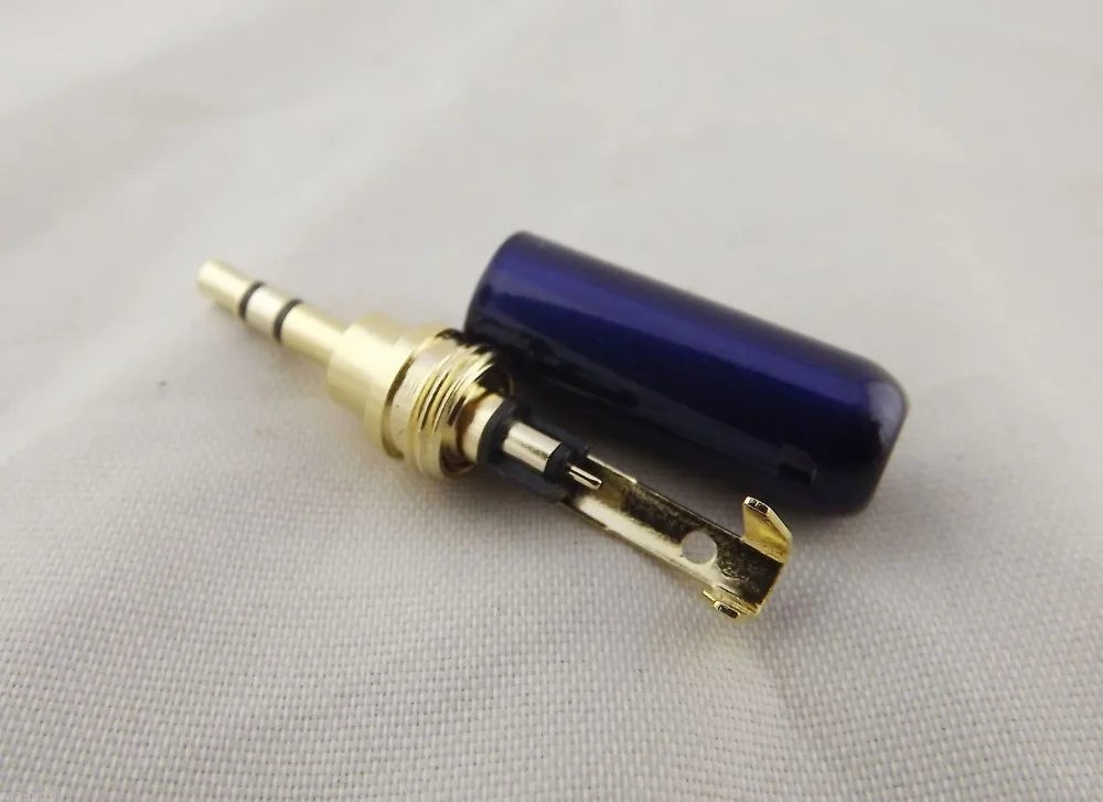 1pcs Gold 2.5mm 3 Pole Stereo Male Repair Headphone Metal Audio Earphone Connector | Компьютеры и офис