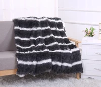 super soft plaids long shaggy fuzzy fur faux blanket warm elegant cozy with fluffy sherpa throw bed sofa blankets bedspread gift