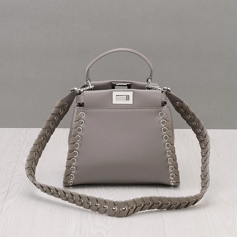 2018 мини роскошные сумки для женщин дизайнер вязать сбоку разделение кожа