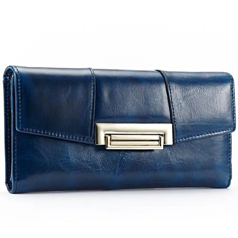 100% натуральная кожа женские кошельки высокого класса женский кошелек три