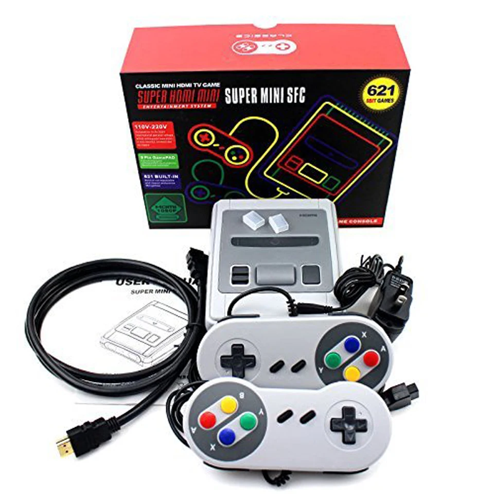 

HOT Sell 8 Bit TV Handheld Game Console Retro Mini Video Console For Nes Games With AV/HD Out Built-in 621 Games