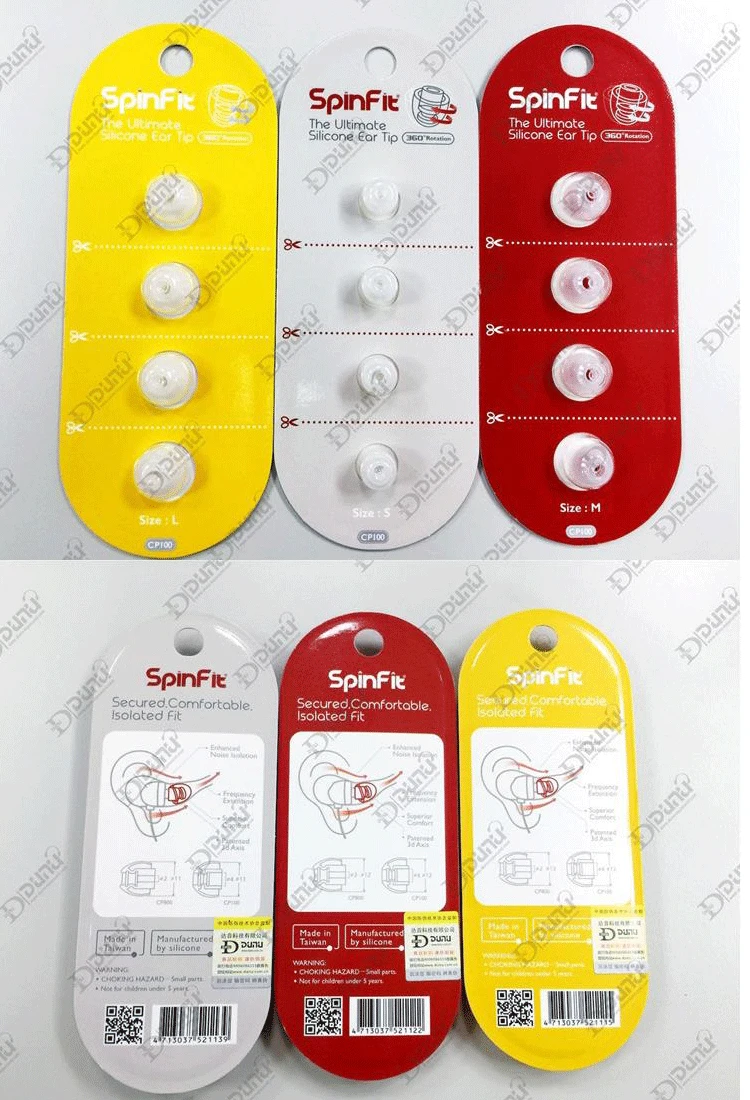 SpinFit CP100 CP800 CP220 CP230 CP240 ушной наконечник 1 пара(2 шт) Сделано для sony/Shure/JVC/MEE/DUNU/FIIO/KZ/TFZ наушники