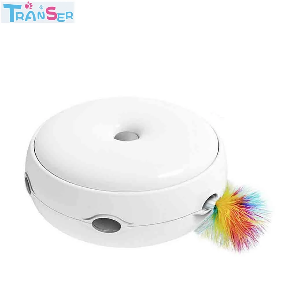 Игрушка-трансер, электрическая Умная игрушка для кошек, сумасшедшая игра, спиннинг, проигрыватель, ловля кошек, мышь, Пончик, автоматический проигрыватель, 5JUNE19