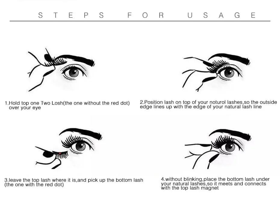 Новые магнитные ресницы натуральные накладные норковые ручной работы 3D/6D легко