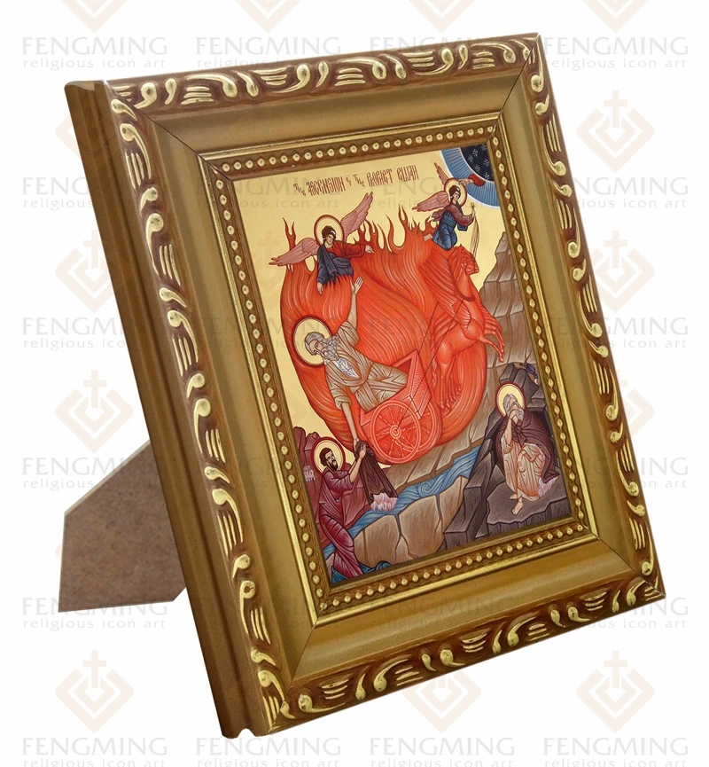 Недорогая православная церковь поставляет икону Вознесения пророка Элайджа