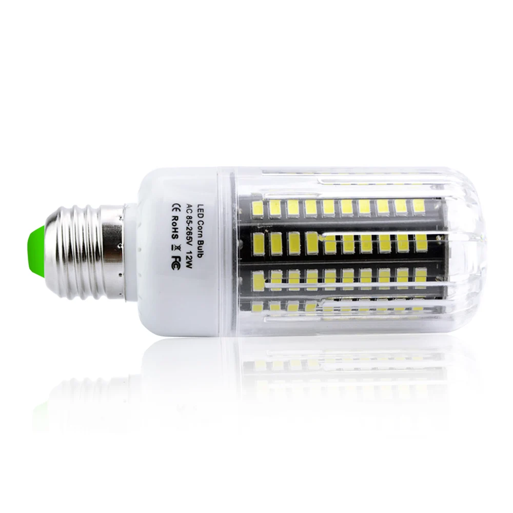 Новинка 1 шт. 5736 SMD ярче чем 5730 5735 Светодиодная лампа кукуруза 3 Вт 5 7 9 12 15 E27
