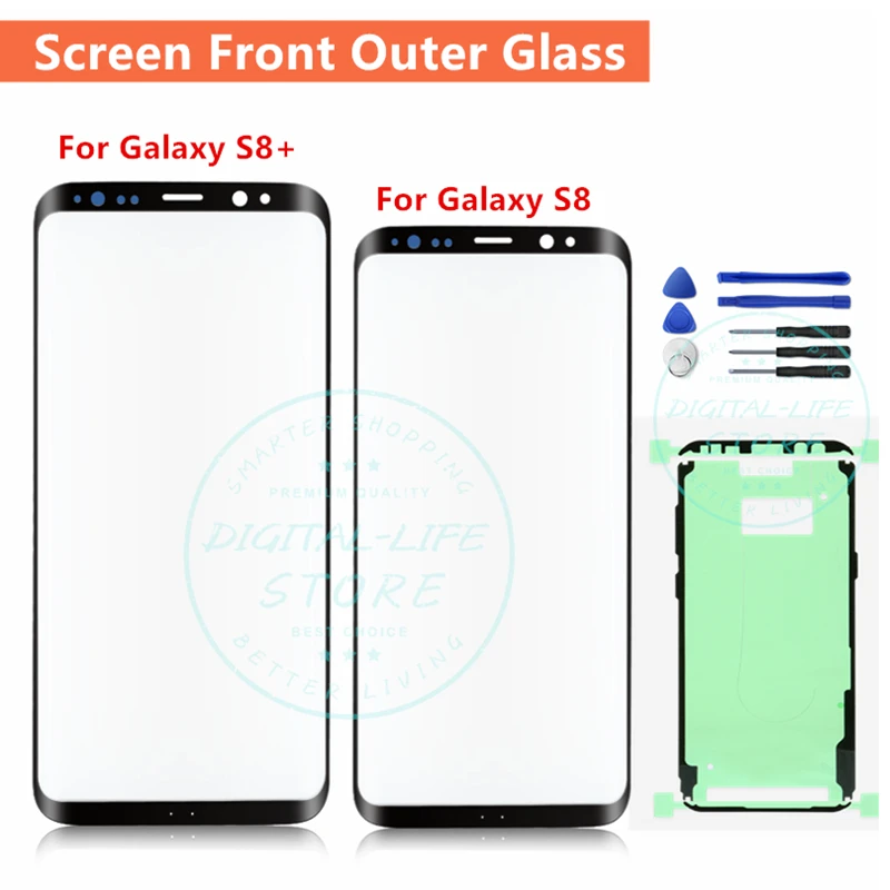 Передняя стеклянная сенсорная панель для Samsung Galaxy S8 G950/ Plus G955 передняя внешняя
