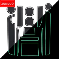 zunduo gate slot cup pad mat for suzuki every wagon da64v 2005 2014 accessories car door groove non slip mats interior door pad