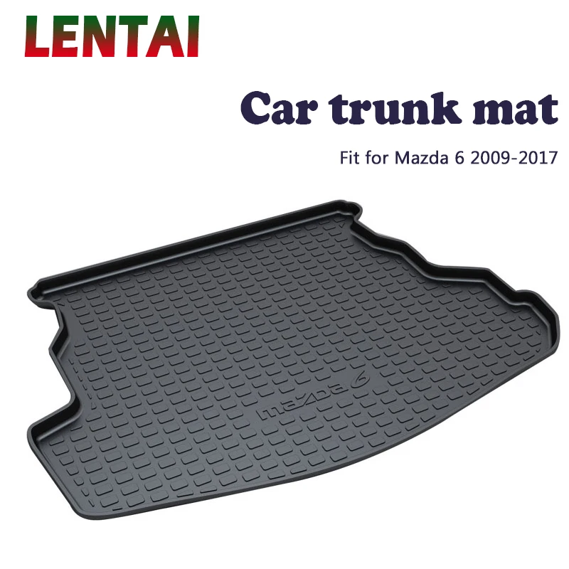 EALEN 1PC Car rear trunk Cargo mat For Mazda 6 2009 2010 2011 2012 2013 2014 2015 2016 2017 Car Boot Liner Tray Anti-slip mat