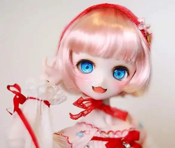 Новый 9-10 &quot1/3 22 ~ 24 см BJD SD кукла парик Молоко золото/розовый/коричневый гриб