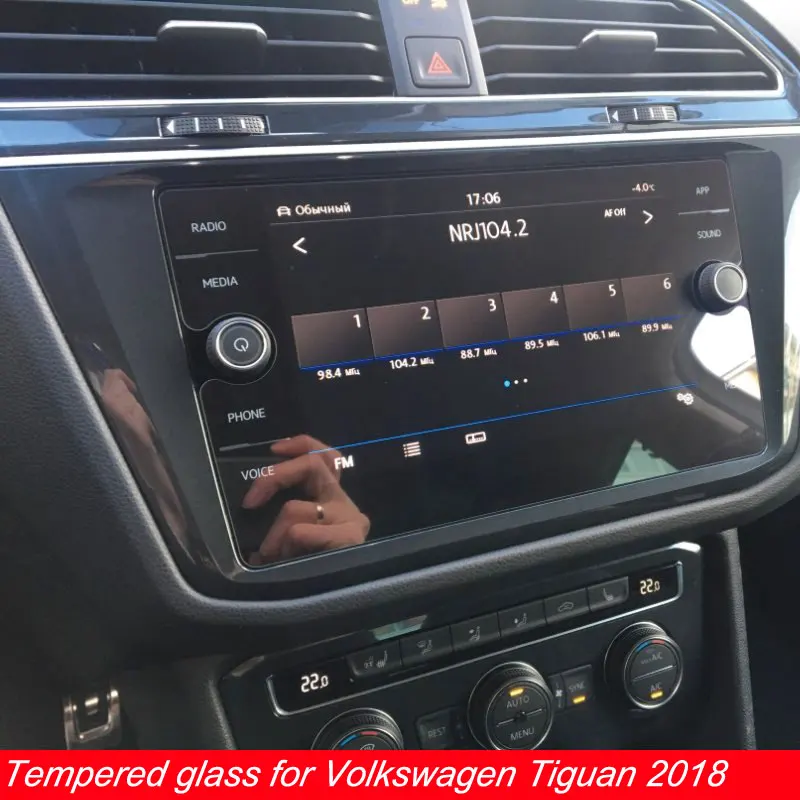 Пленка Myslc из закаленного стекла для Volkswagen Tiguan защитная пленка экрана автомобиля
